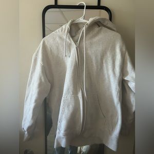 TNA cozy boyfriend oversized sweatshirt size small, heather light oatmeal